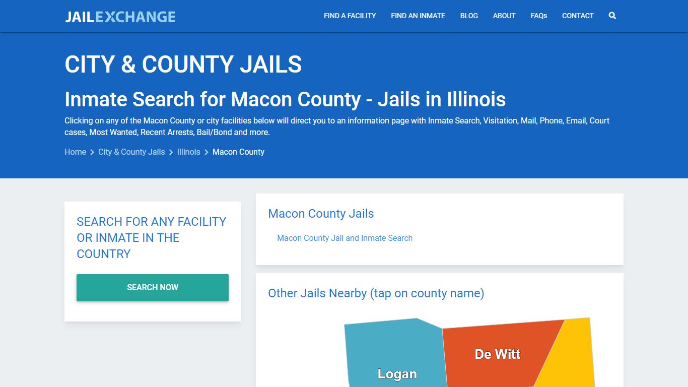 Inmate Search for Macon County | Jails in Illinois - Jail Exchange
